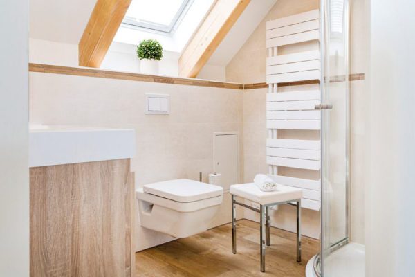 WC im Ferienhaus Meeresleuchten im Ostseebad Sellin – Urlaub im Appartement Möwenglück auf Rügen