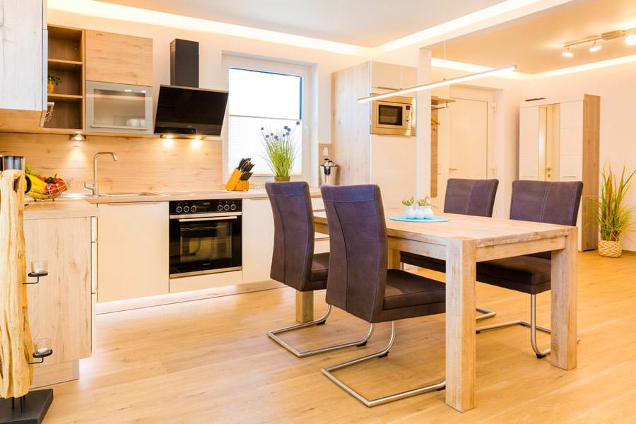 Küche der Ferienwohnung Lachmöwe im Ostseebad Sellin auf Rügen